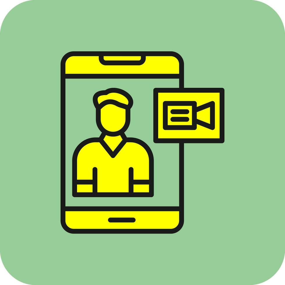 Video chat Vector Icon Design