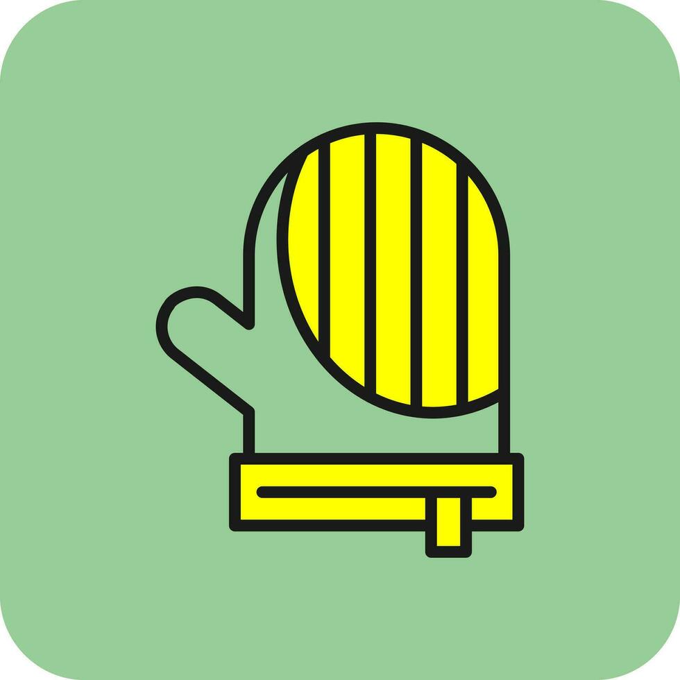 Oven mitts Vector Icon Design