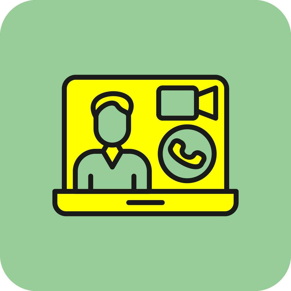 Video call Vector Icon Design