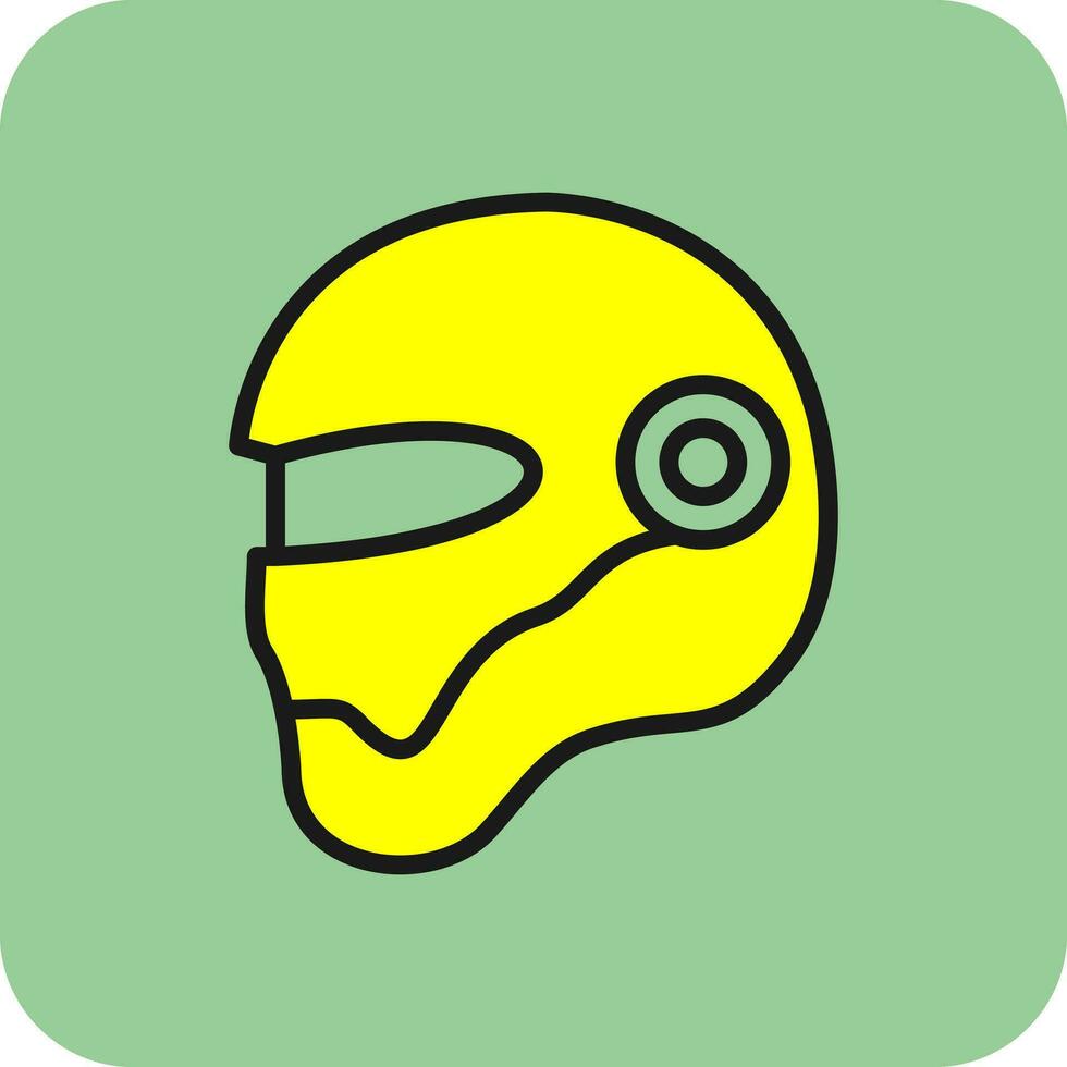 diseño de icono de vector de casco