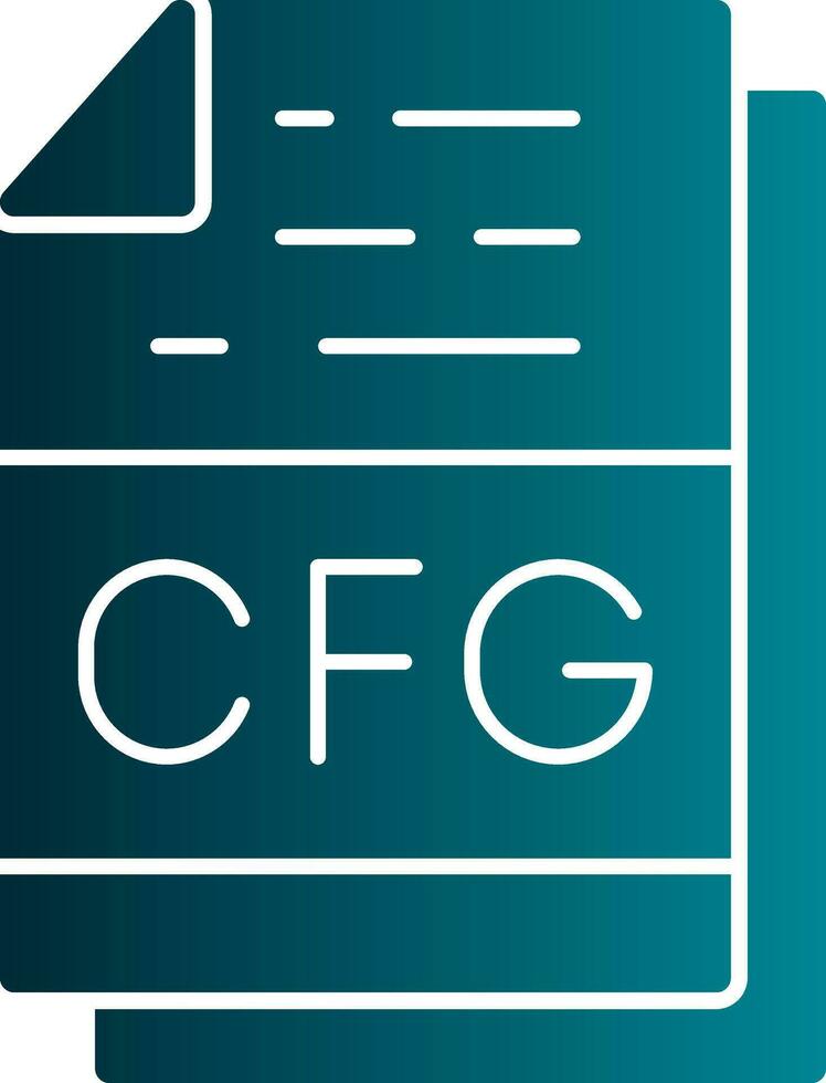 Cfg File Format Vector Icon Design