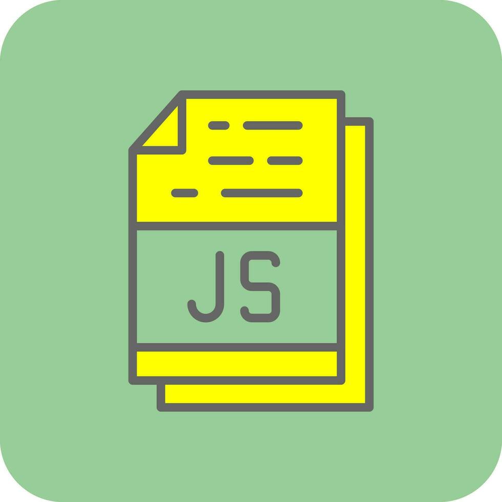 Js File Format Vector Icon Design