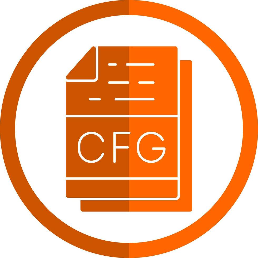Cfg File Format Vector Icon Design