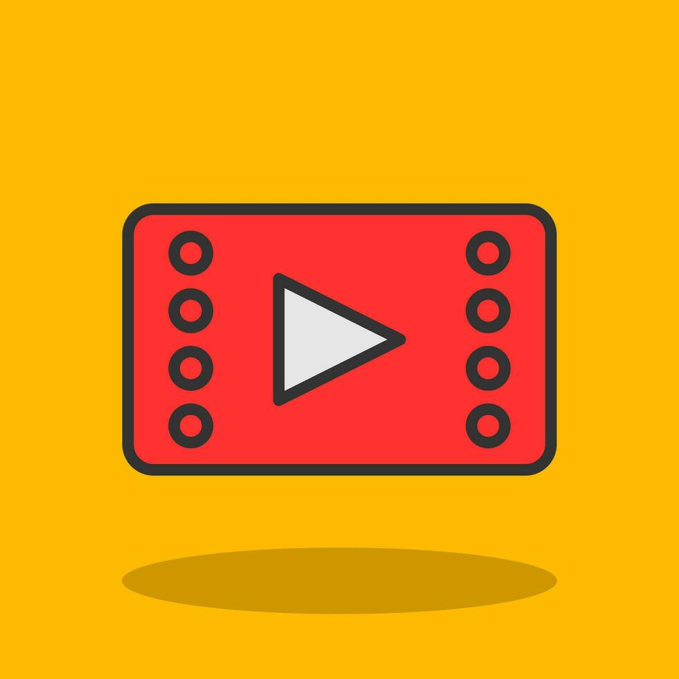 Video player Vector Icon Design