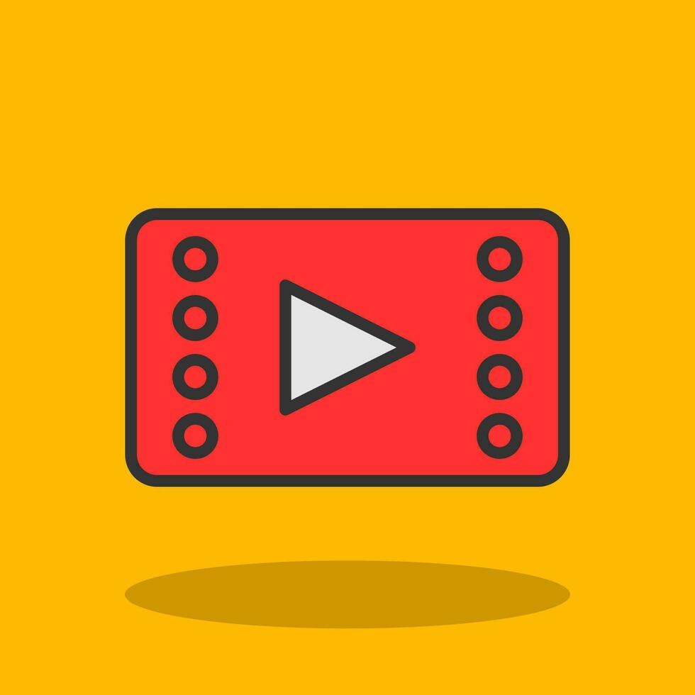 Video player Vector Icon Design