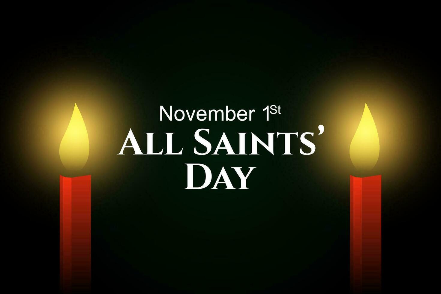 Vector Illustration of All Saints' Day. All Saints' Day is a religious festival celebrated on November 1