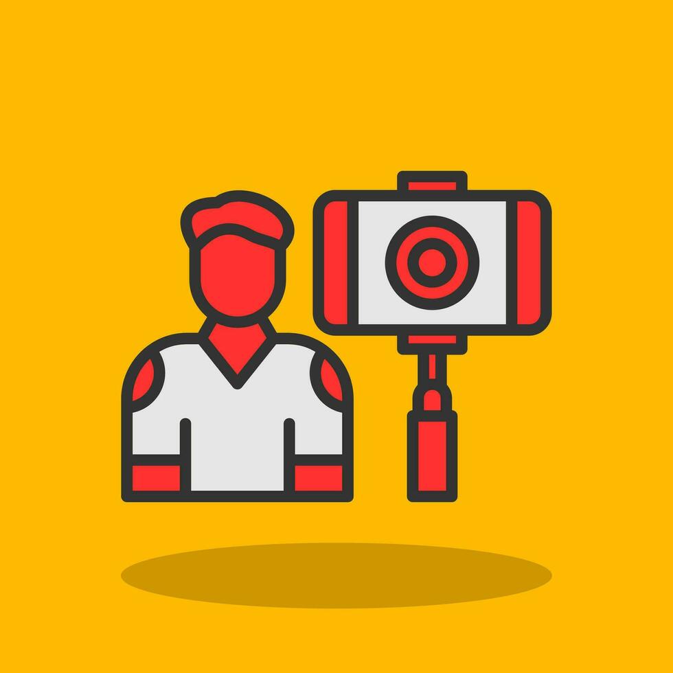 Vlogger Vector Icon Design