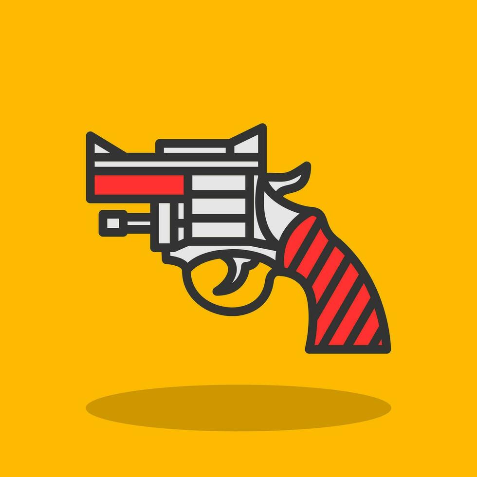 Revolver Vector Icon Design