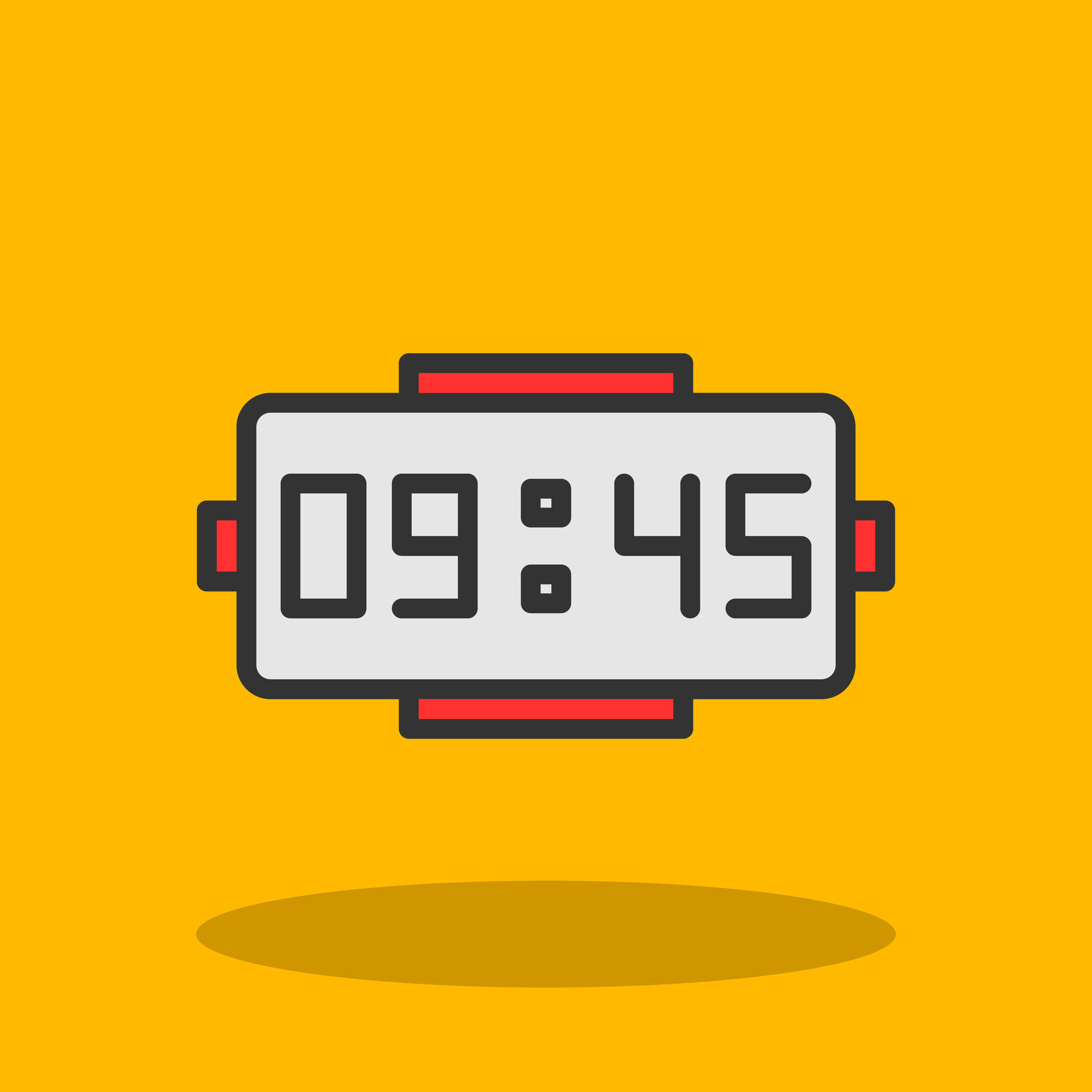 Digital clock Vector Icon Design 29161789 Vector Art at Vecteezy