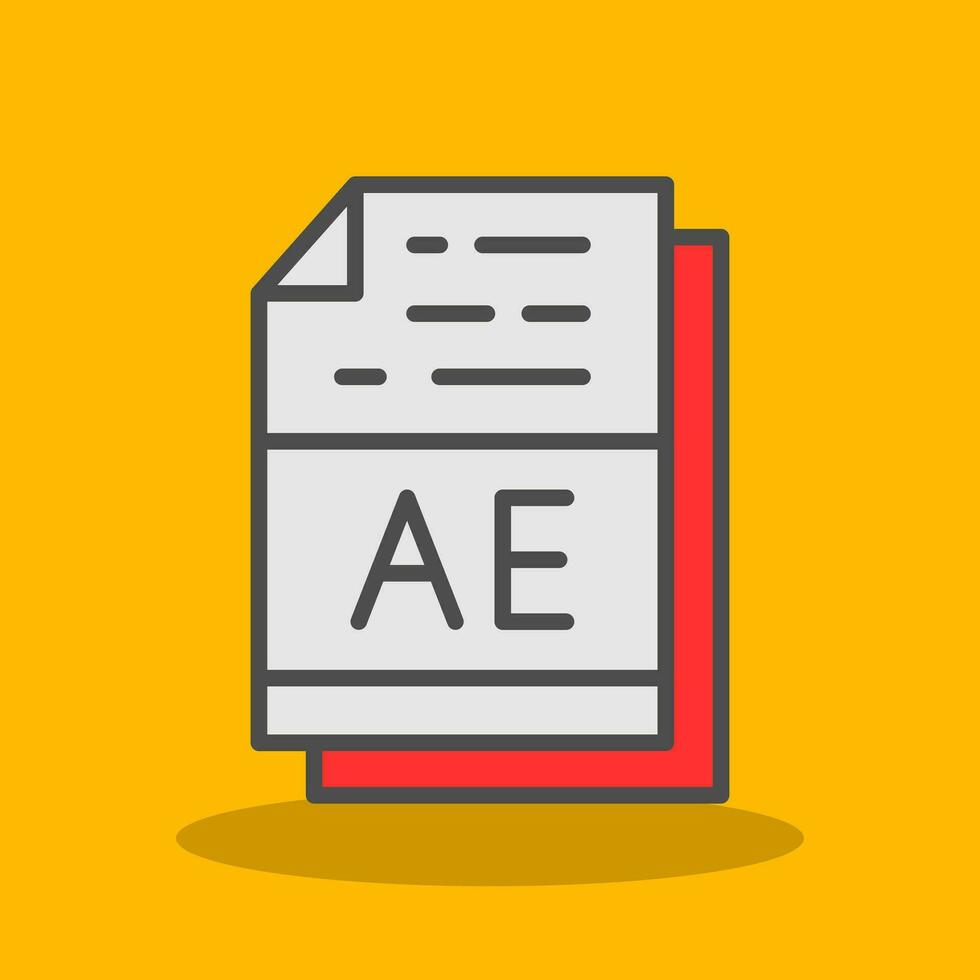 ae vector icono diseño