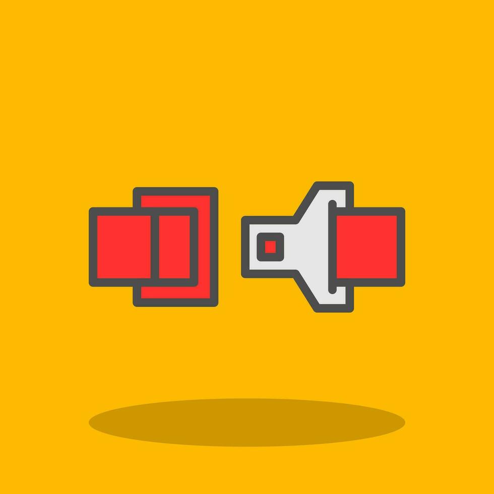 Seat belt Vector Icon Design