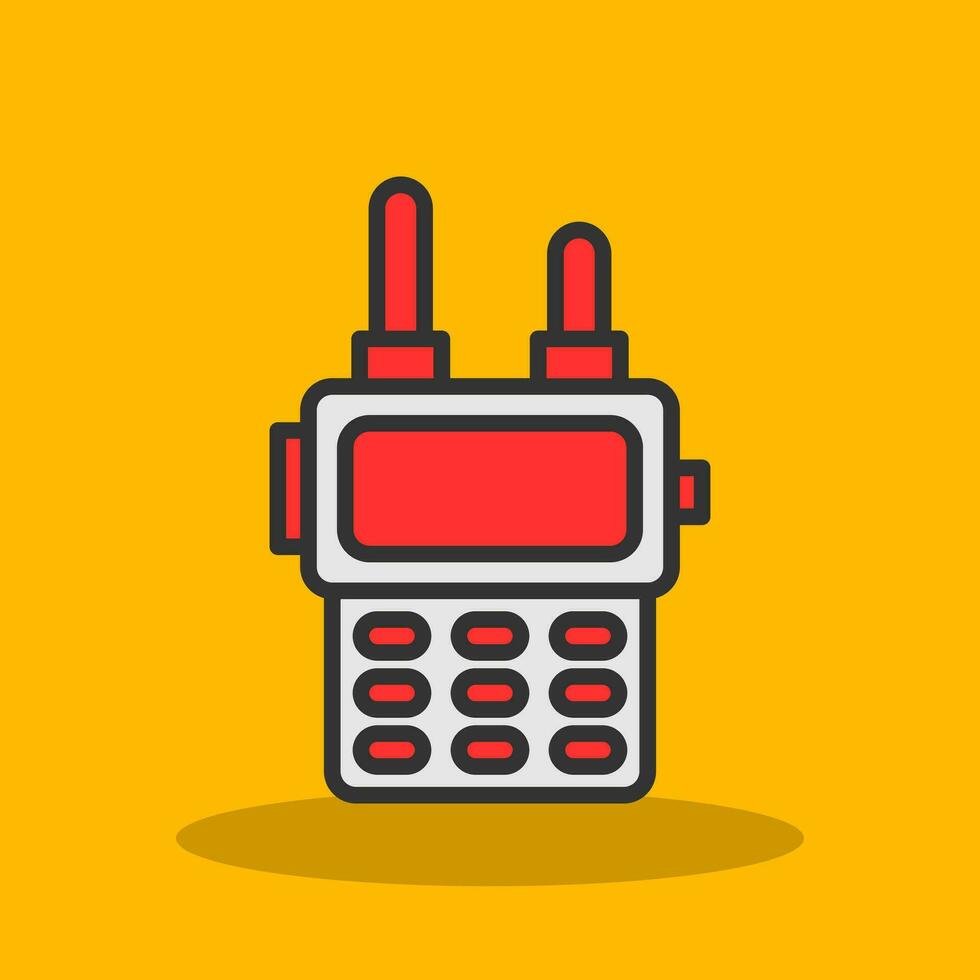 Walkie talkie Vector Icon Design