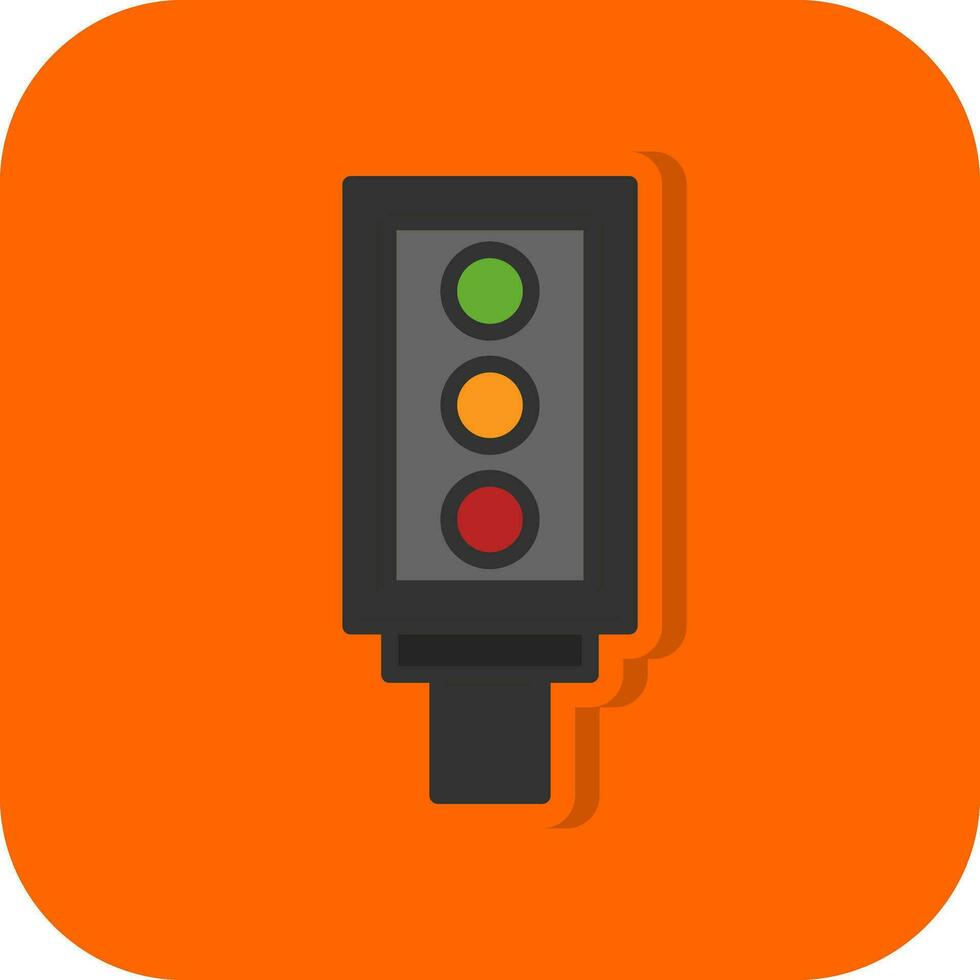 Traffic light Vector Icon Design