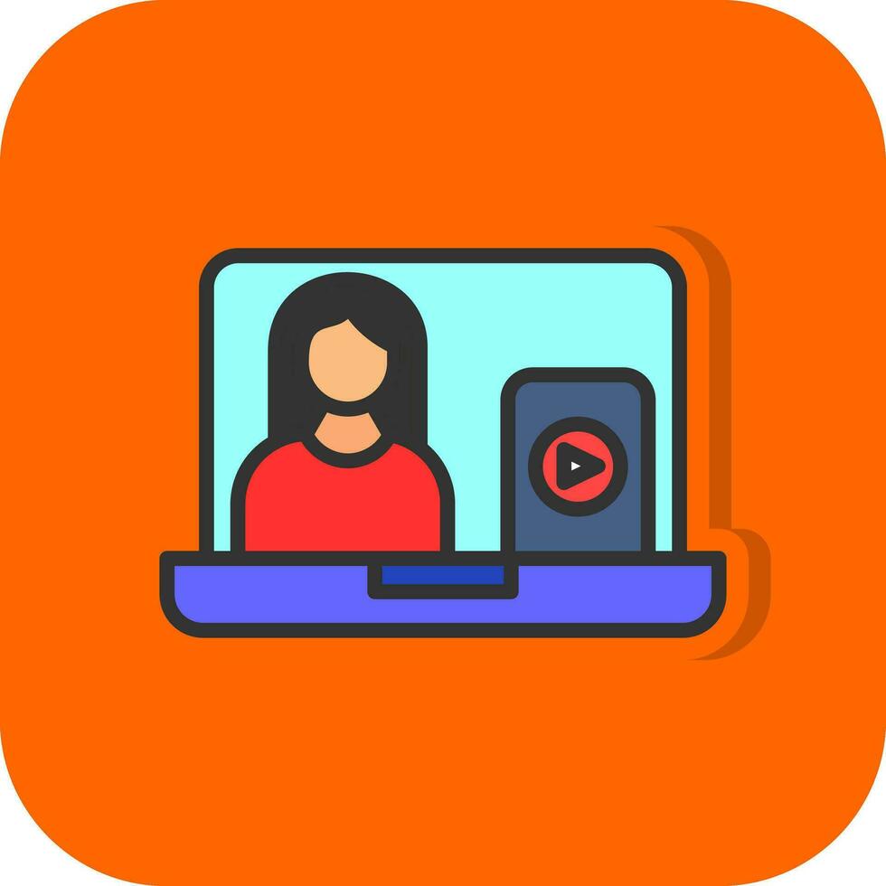 Vlogger Vector Icon Design