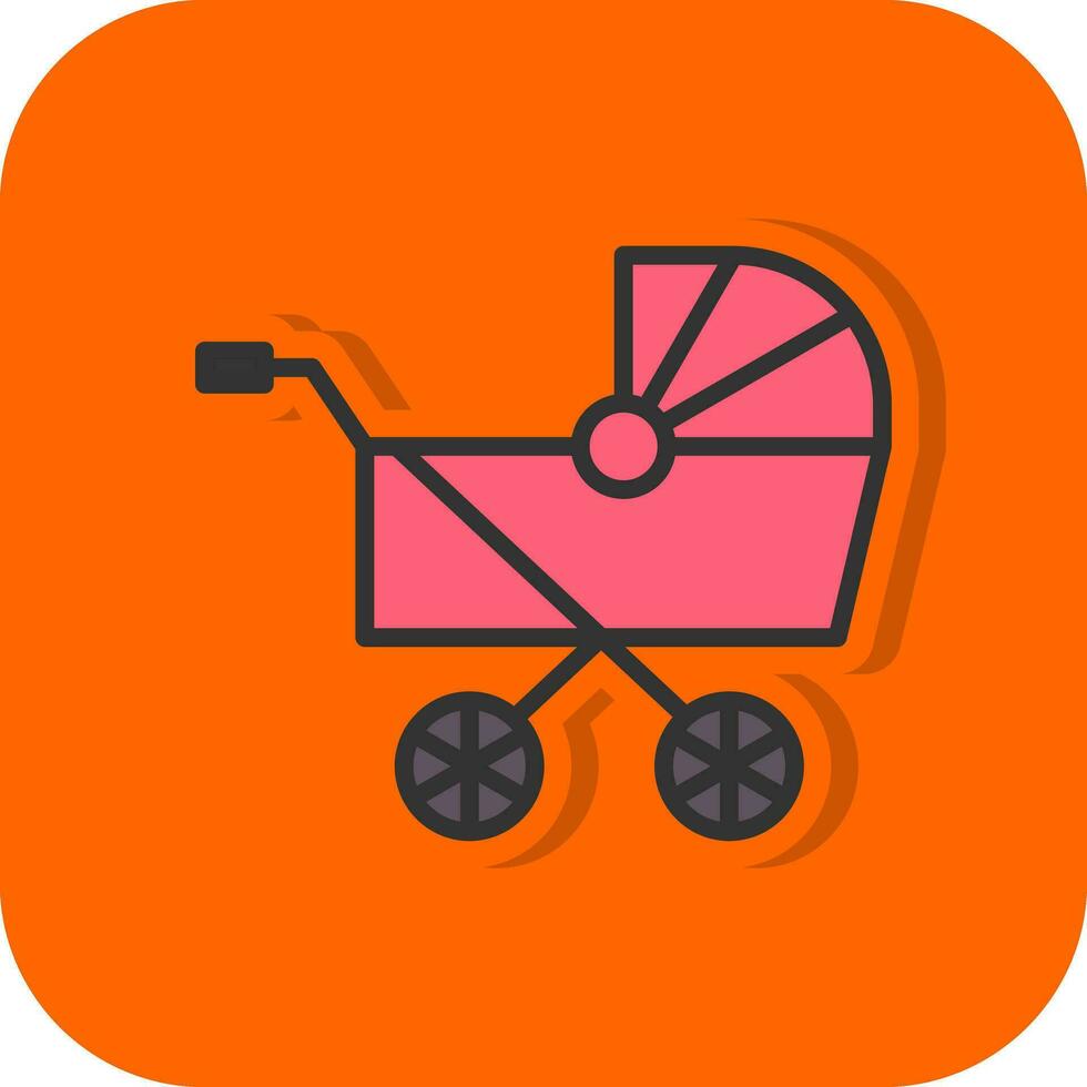 Pram Vector Icon Design