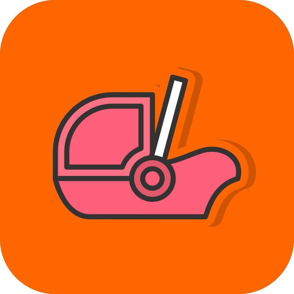 Baby car seat Vector Icon Design