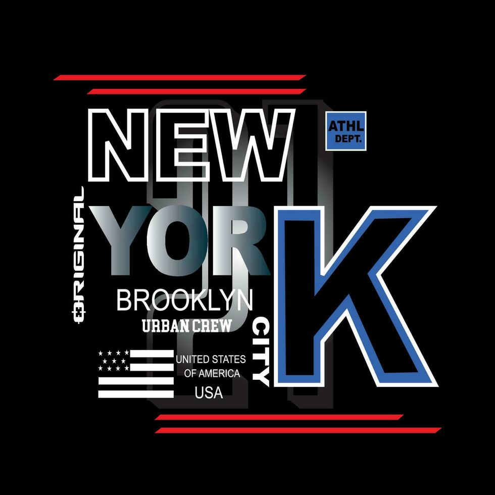 NYC,NEW YORK CITY, stock vector  art illustration ,T shirt design graphic typography print .