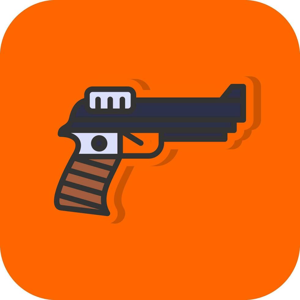 Pistol Vector Icon Design