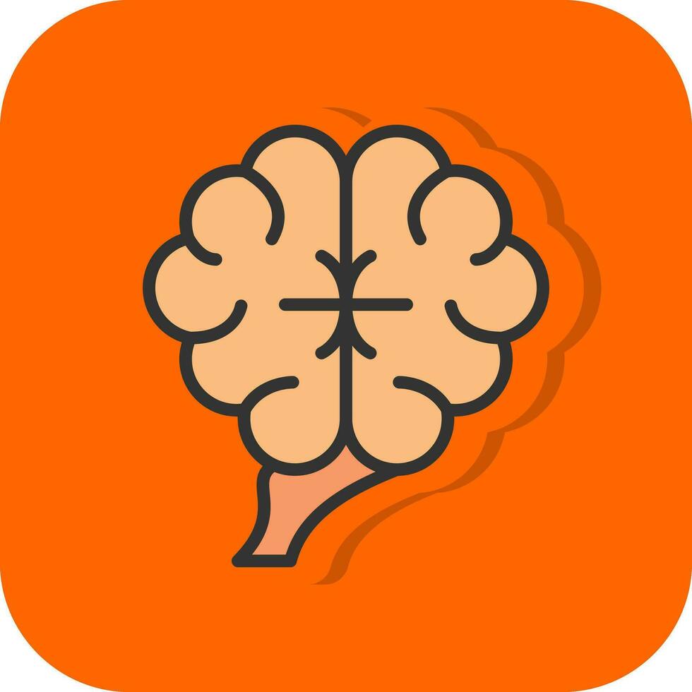 humano cerebro vector icono diseño