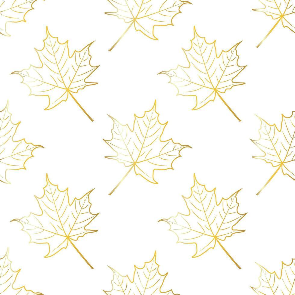 Fall leaf seamless pattern. Autumn foliage. Background for your design wallpapers, pattern fills, web page, surface textures vector