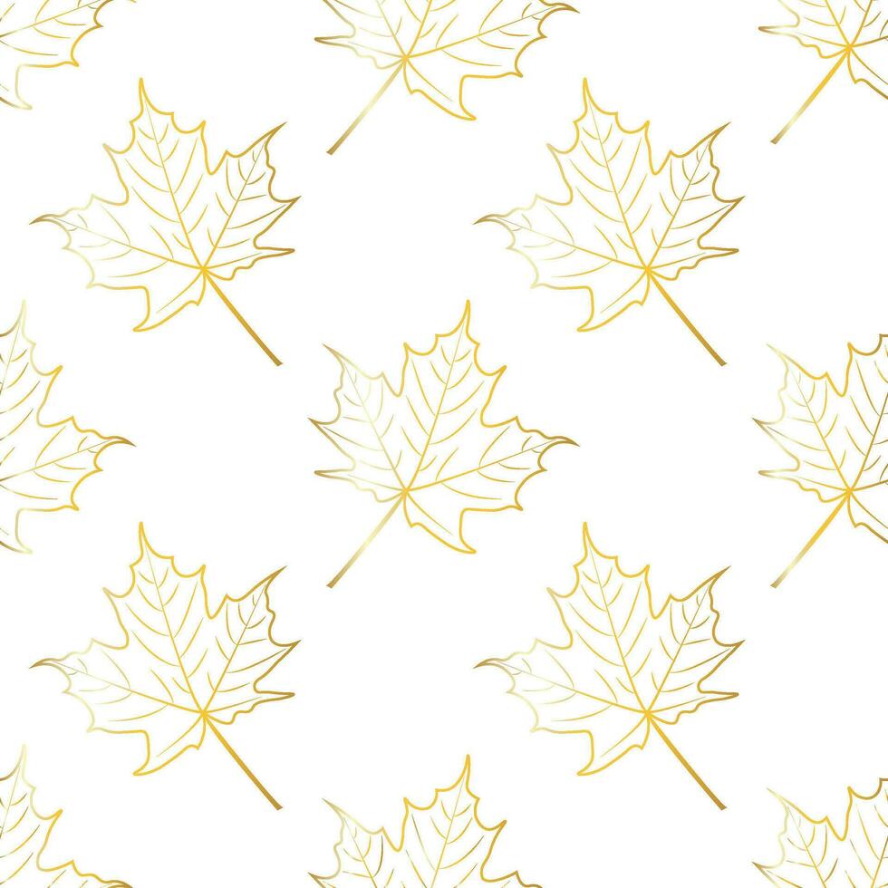 Fall leaf seamless pattern. Autumn foliage. Background for your design wallpapers, pattern fills, web page, surface textures vector