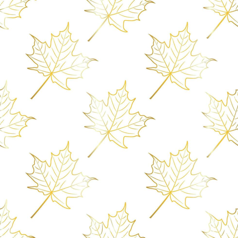 Fall leaf seamless pattern. Autumn foliage. Background for your design wallpapers, pattern fills, web page, surface textures vector