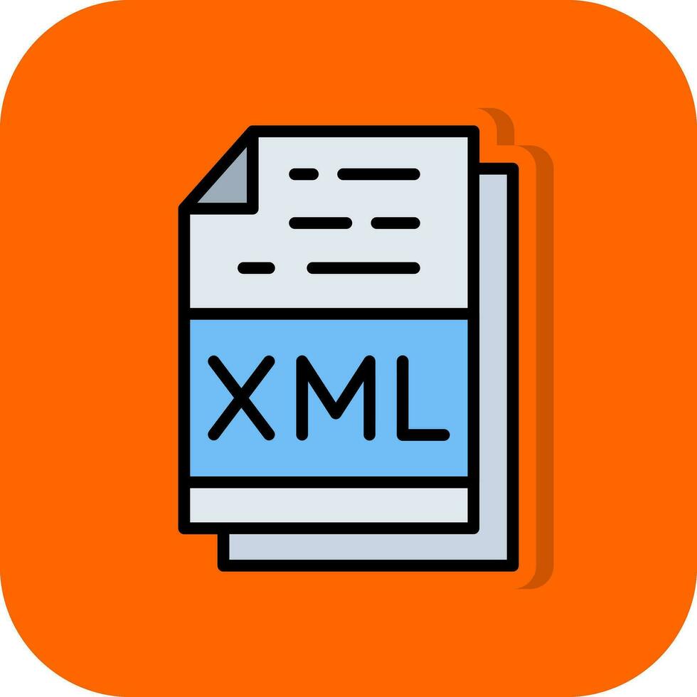 Xml File Format Vector Icon Design