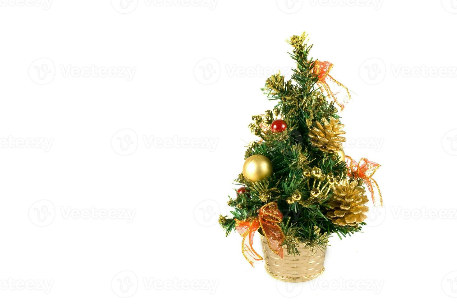 Christmas tree on white photo
