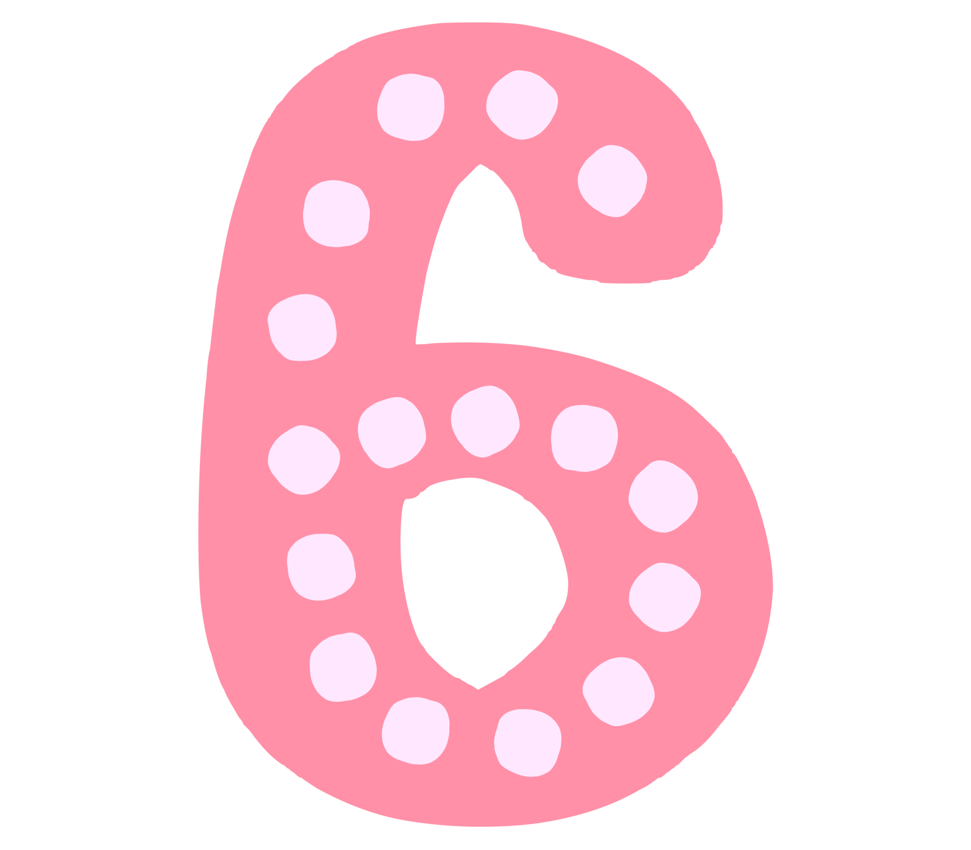 Pastel pink dot number 29162654 PNG