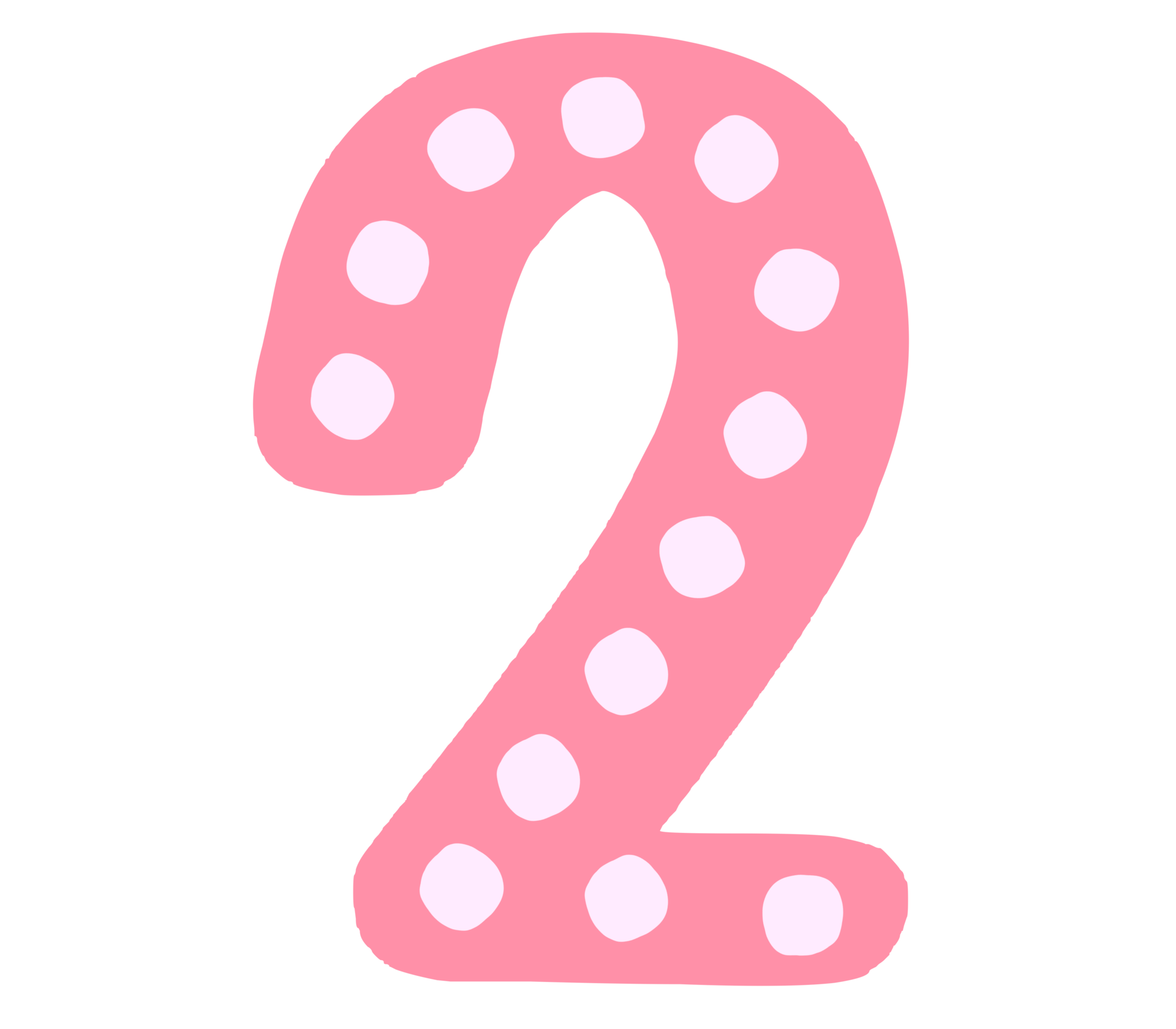 Pastel pink dot number 29162655 PNG