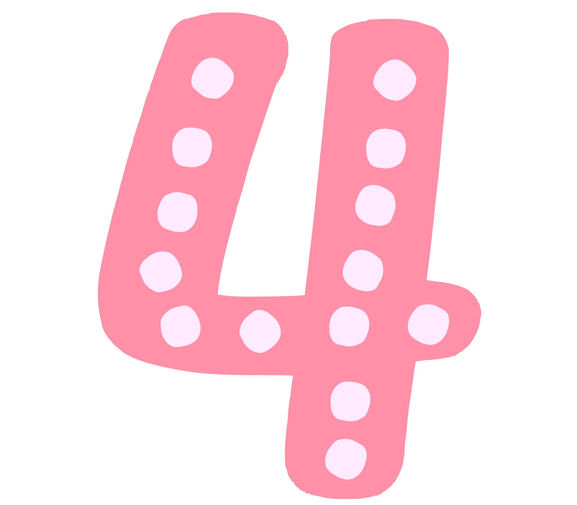 Pastel pink dot number 29162663 PNG