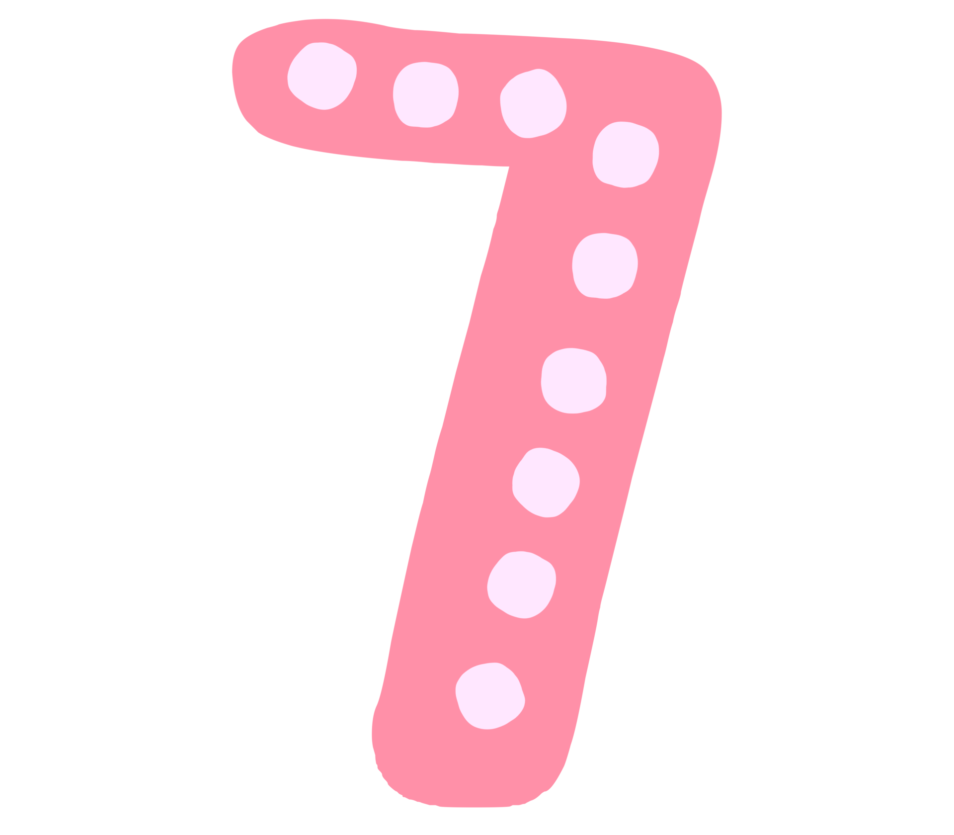 Pastel pink dot number 29162664 PNG