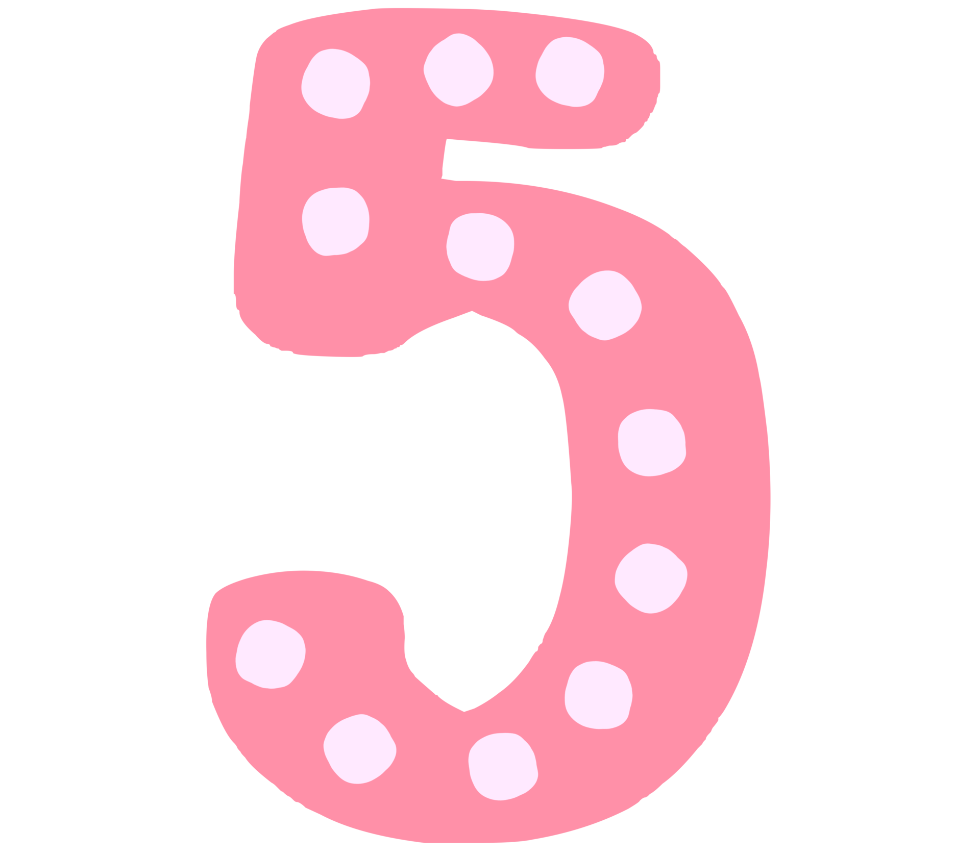 Pastel pink dot number 29162666 PNG