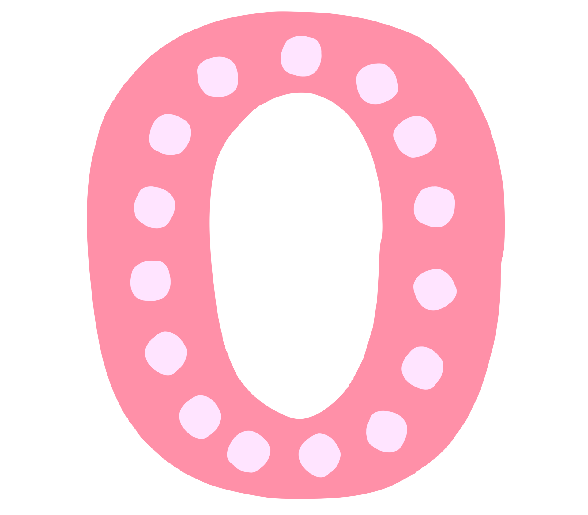 Pastel pink dot number 29162675 PNG