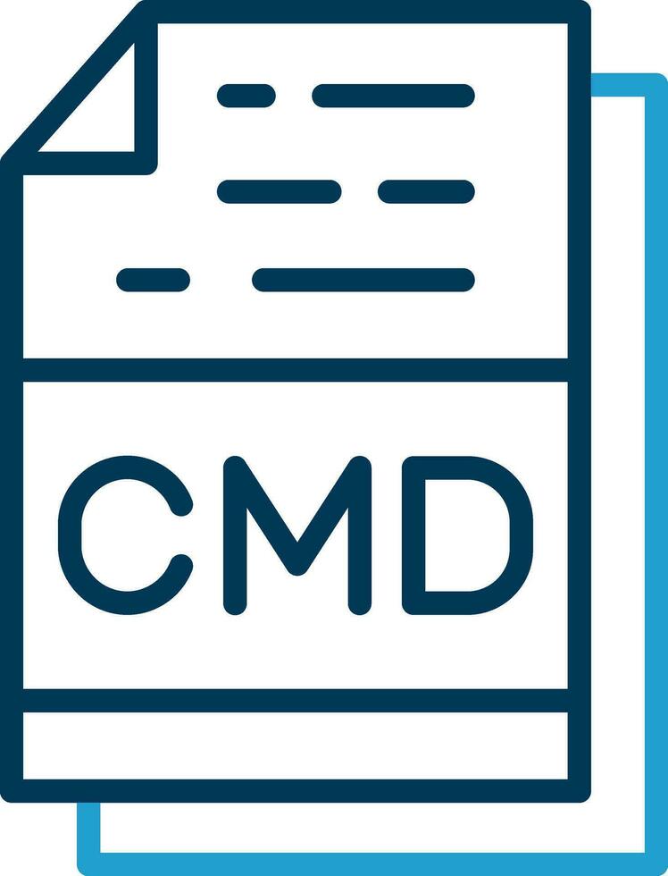 cmd vector icono diseño