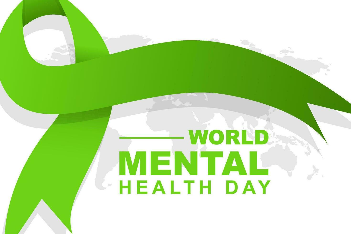 World Mental Health Day is celebrated every year on October 10. Vector illustration