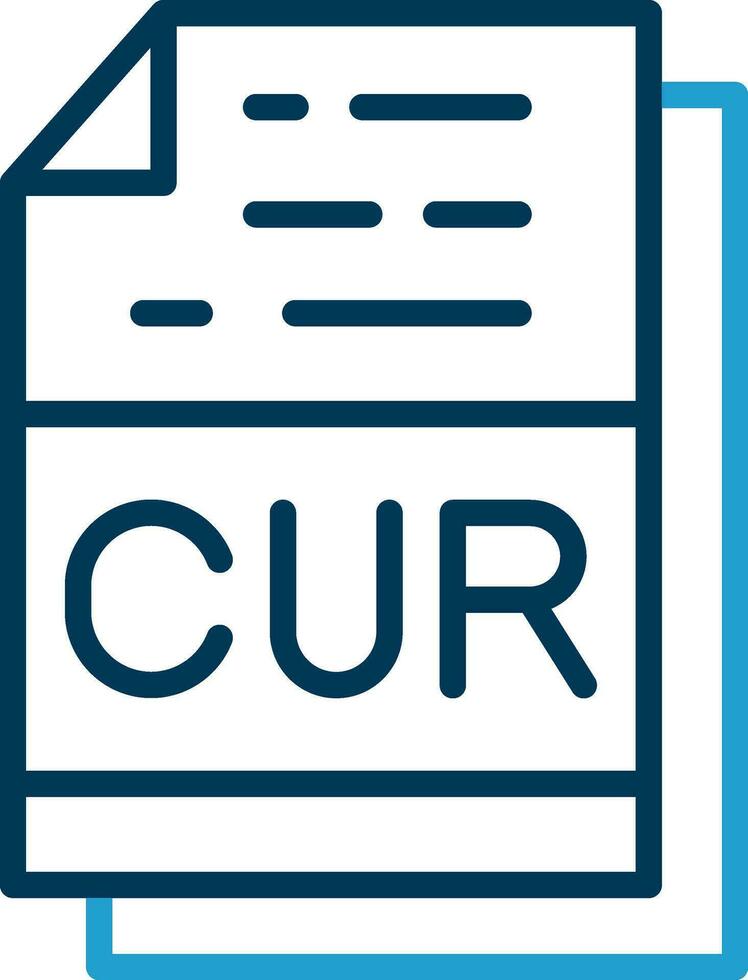 CUR File Format Vector Icon Design