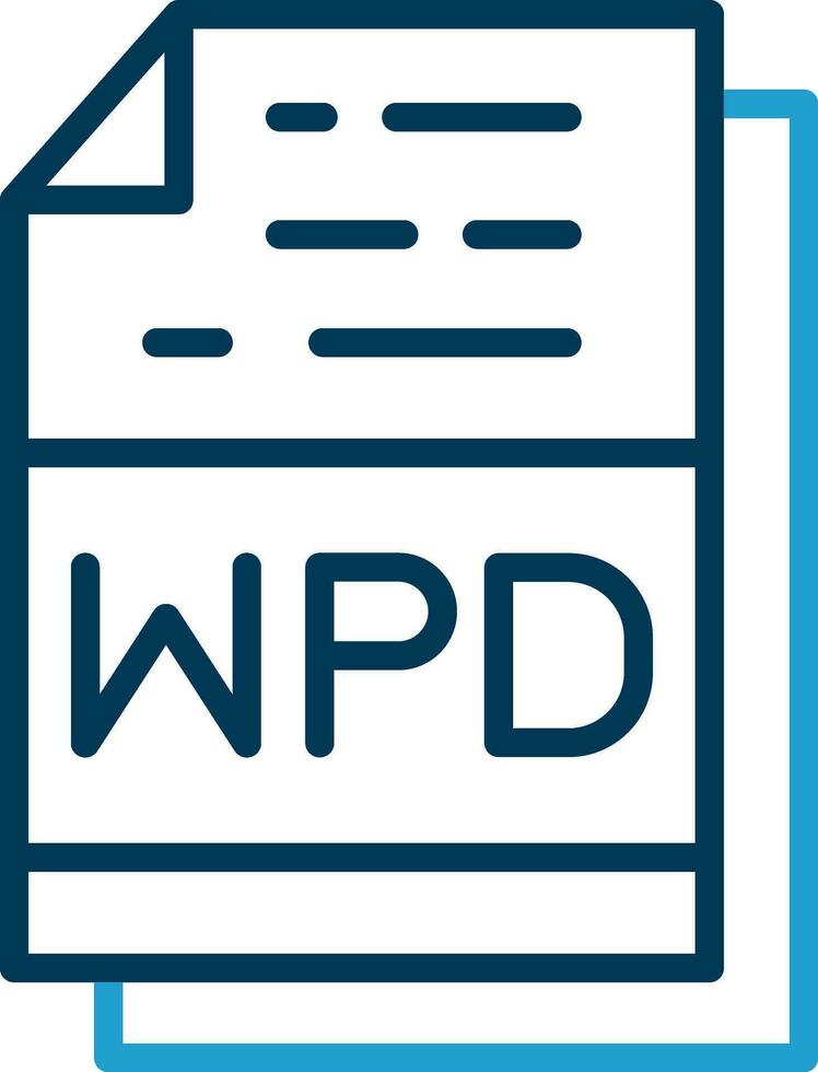 wpd archivo formato vector icono diseño