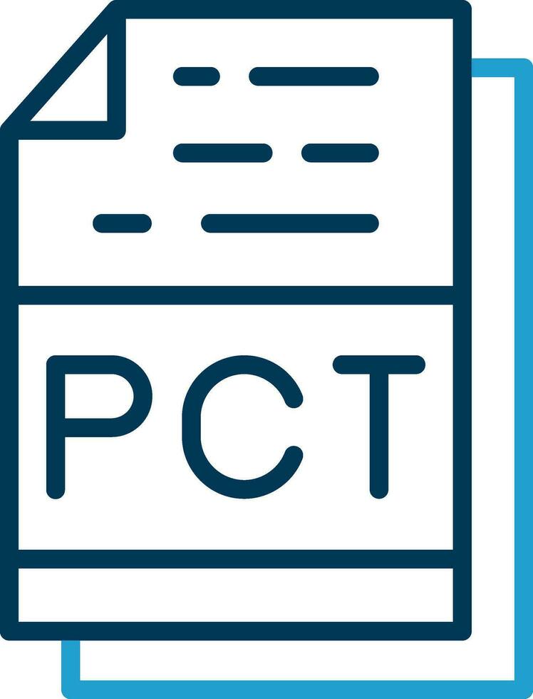 Pct File Format Vector Icon Design