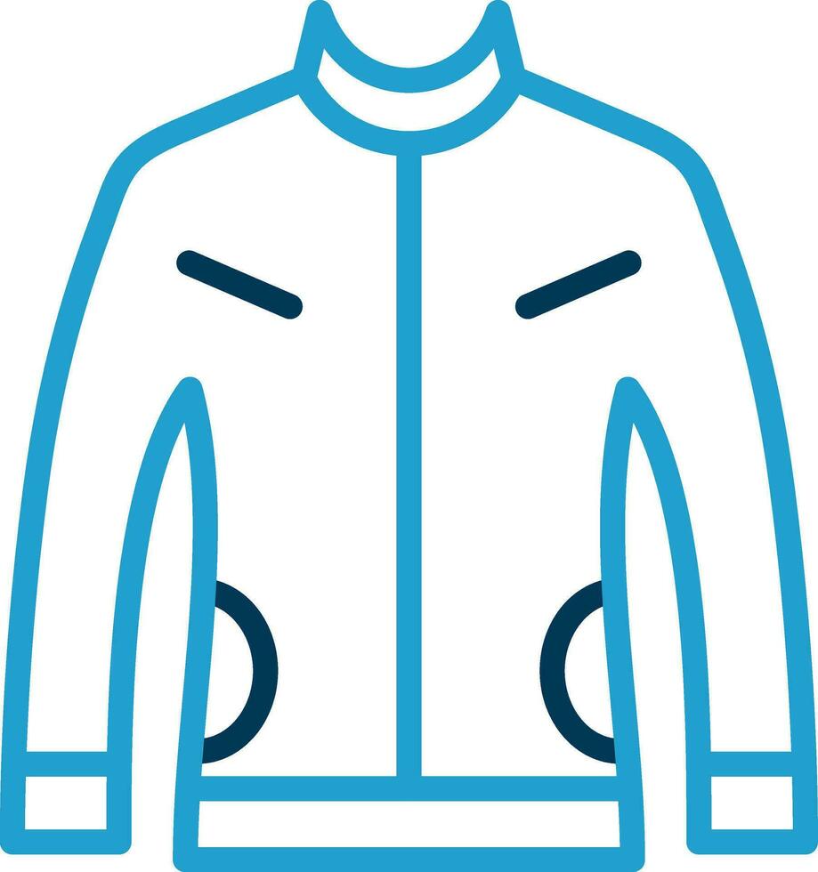 cuero chaqueta vector icono diseño