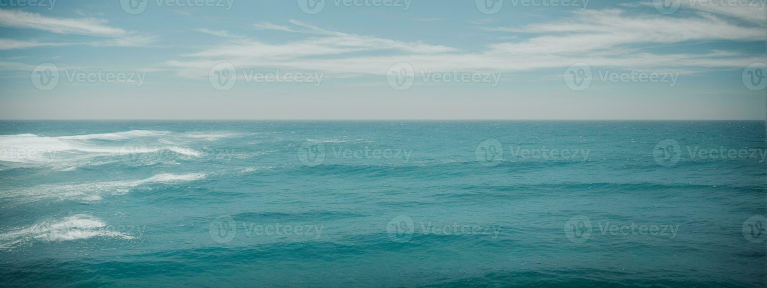 blue sky ocean. AI generated photo