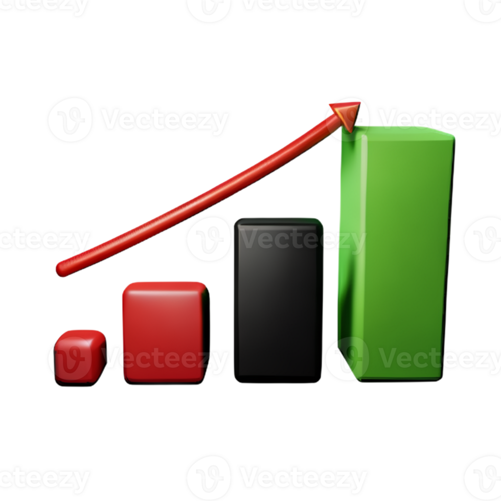 Graph ChartBar Stock AI Generative png