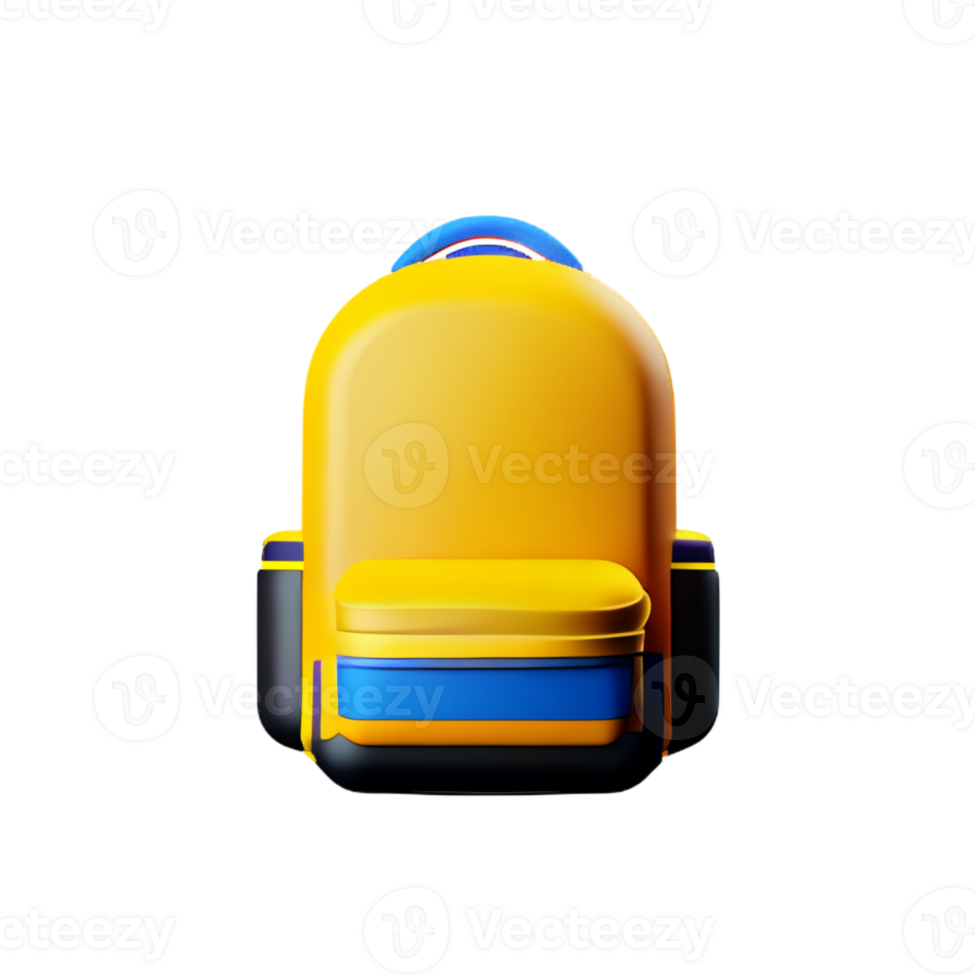Backpack Bag Yellow AI Generative 29163594 PNG