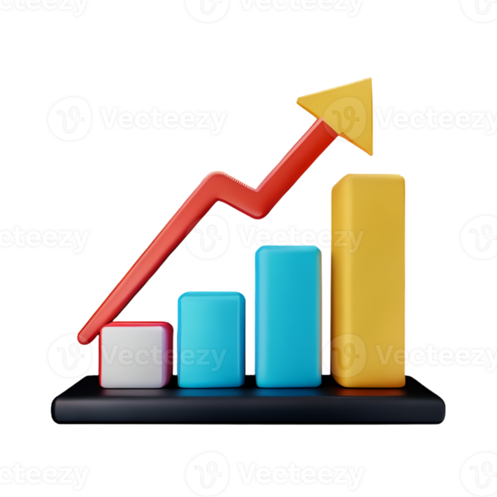 Graph ChartBar Stock AI Generative png