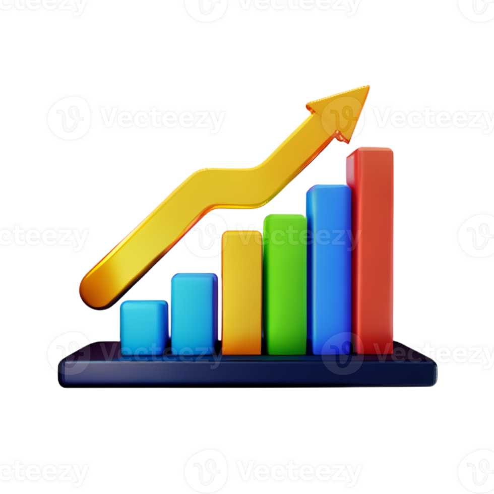 Graph ChartBar Stock AI Generative png