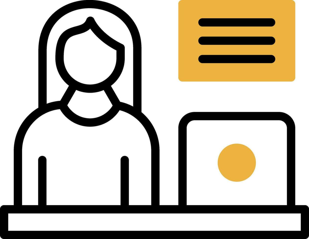 Blogger Vector Icon Design