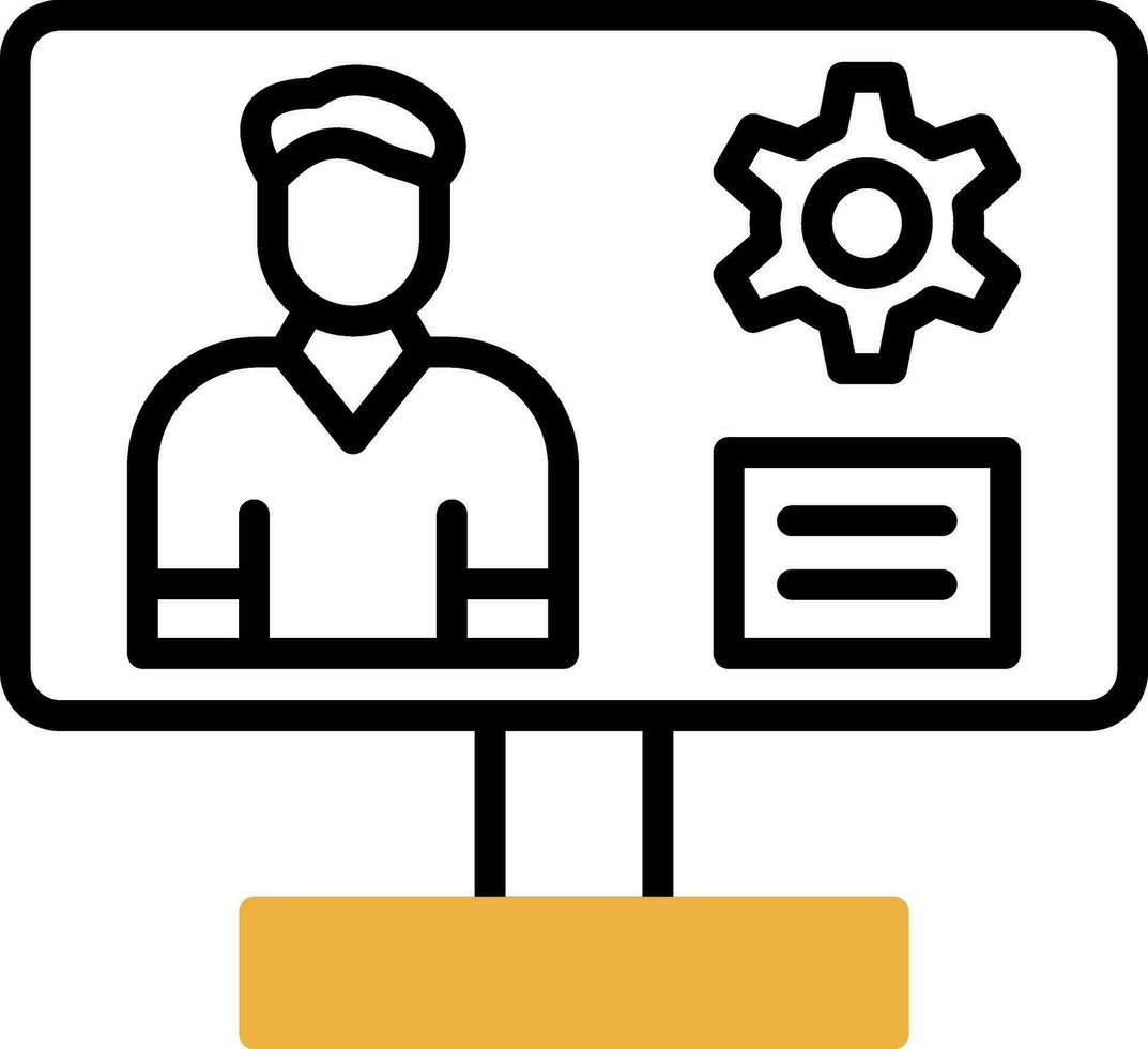 Content management system Vector Icon Design