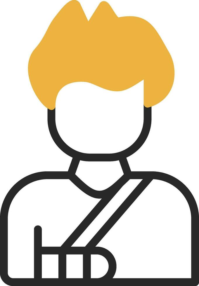 Broken arm Vector Icon Design