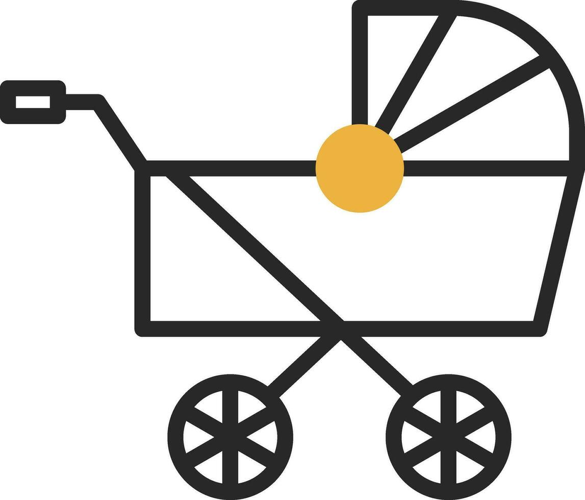 Pram Vector Icon Design