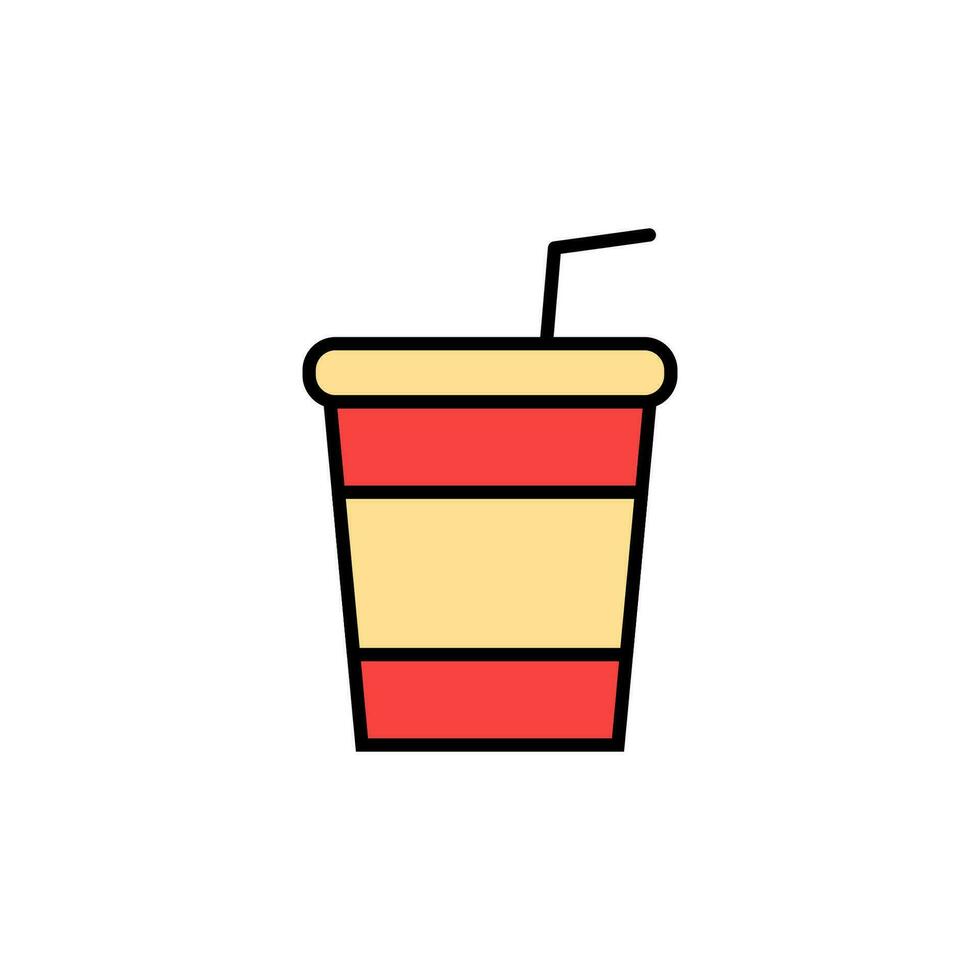 Drink flat design. Vector illustration